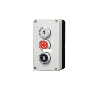 Imagem de Com botão de seta, caixa de controle de bruxa 2/3/4/5 furos, caixa de botão industrial, caixa de controle de botão à prova d'água (3 furos)