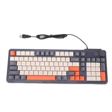 Imagem de Jectse Teclado para Jogos Com Fio RGB, USB Plug and Play Ilumina Teclado de Computador Com Luz de Fundo Personalizável e Design Ergonômico, para XP 7 8 Linux