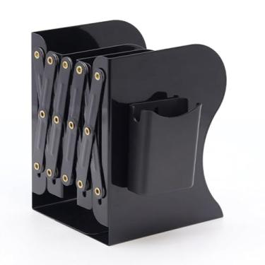 Imagem de Suporte Simples para Livros de Desenhos Animados Estante Telescópica Plegável Armazenamento Esticável Porta-Canetas Magnético Mesa Rebite Almofada Silicone Redução Ruído Desgaste Suave Estiramento Enc