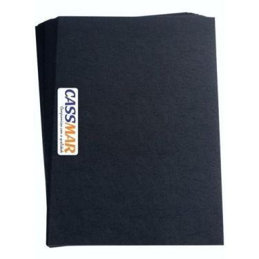 Imagem de Capa Para Encadernação A4 Preta Couro Fundo 100 Un - Cassmar