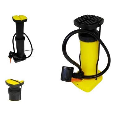 Imagem de Bomba De Ar Manual Pé Para Encher Pneu Bike Bola Fácil Uso FBG-3291 - 