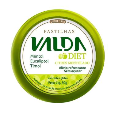 Imagem de Pastilhas Valda Diet Citrus Mentolado Sem Açúcar 50g