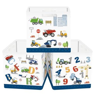 Imagem de Clastyle Conjunto organizador de cubo de armazenamento de carros para crianças, armário de roupas, cubo, caixa de armazenamento para berçário, caixa de brinquedos para meninas, meninos, cesta de