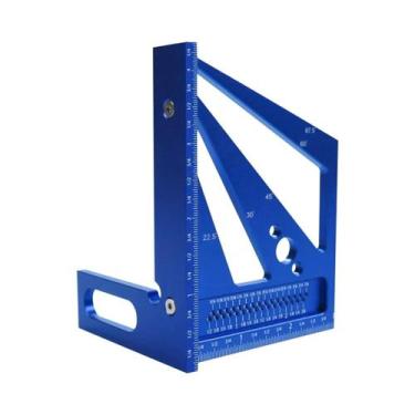 Imagem de Régua De Ângulo Em Liga De Alumínio Com Múltiplos Ângulos 22.5 30 45 6