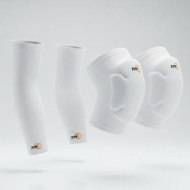 Imagem de Kit Vôlei Joelheira + Manguito Longo TM7 Proteção e Performance -, Bra