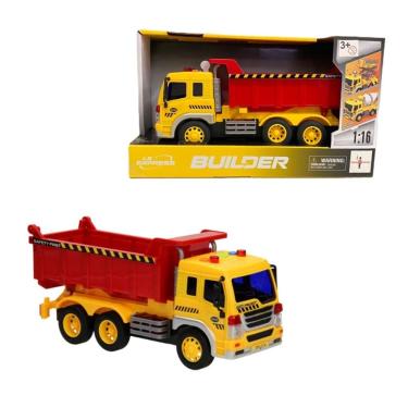 Imagem de Caminhão de Construção Caçamba com Som e Luzes - Brink Center