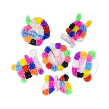 Imagem de Kit De Pulseiras DIY Com Elásticos Coloridos Para Crianças, Desenvolvi