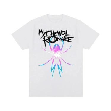 Imagem de Camiseta De Algodão Masculina E Feminina My Chemical Romance Mcr Band,