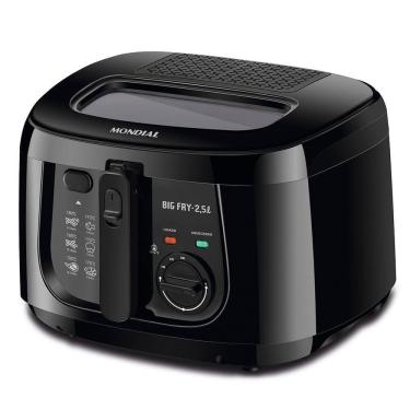 Imagem de Fritadeira Elétrica Mondial Big Fry 2,5l Ft-07 Fritadeira-220v-preto