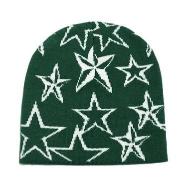 Imagem de Gorro Unissex Quente De Lã Estampado Estilo Y2K, Acessório Hip Hop - N