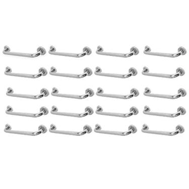 Imagem de Alça Barra Apoio Kit 20 Uni Inox 30 Cm Criança Idoso Deficiente Gestante Suporte Anti Queda