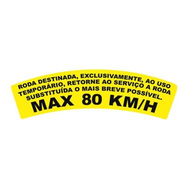 Imagem de Adesivo Veículo Pneu Estepe - Informativo De Fábrica Vermelho