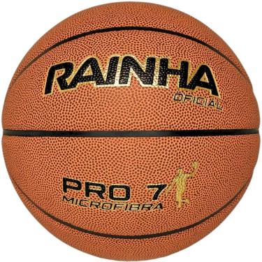 Imagem de Bola Basquete Rainha Pro 7 Microfibra Masculina Oficial Indoor