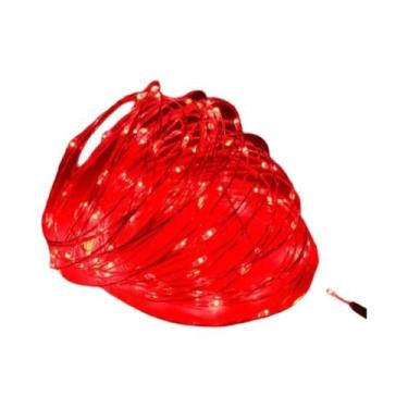 Imagem de Luzes De Cordão LED Com Bateria 1m-30M Fio De Cobre Prateado Para Deco