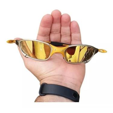 Imagem de Oculos de Sol Juliet 24k XMetal Dourado Pinado Polarizado Penny Double