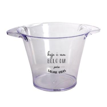 Imagem de Balde De Gelo Personalizado Salvar Vidas - Krystalon