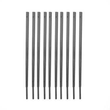 Imagem de Kit 10 suporte haste concertina 30cm chumbar - DIVERSAS