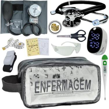 Imagem de Kit Enfermagem Aparelho Pressão Esteto Frete Grátis Promocao - Love Sa