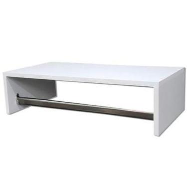 Imagem de Arara Parede Cabideiro Madeira Parede P/ Lojas closet 80cm - Norte Des