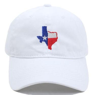 Imagem de Boné de beisebol vintage de algodão lavado com a bandeira do Texas bor