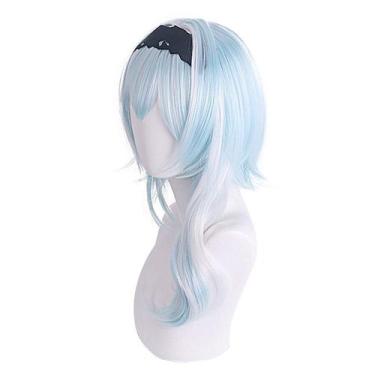 Imagem de Peruca de cosplay Genshins Impacts Eulass Synthetic Hair 50cm - yiweis