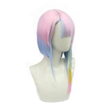 Imagem de Peruca de cosplay Edgerunnerss Lucys Cabelo Sintético 40cm - yiweisai