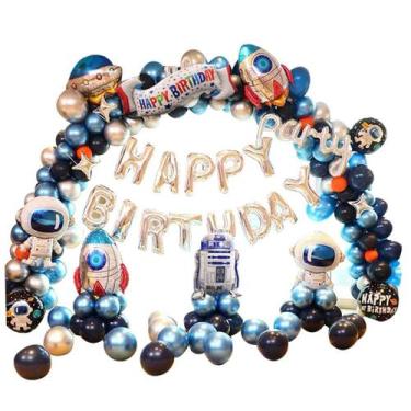 Imagem de Kit Balloon Arch Garland Outer Space, 252 unidades de folha de látex -