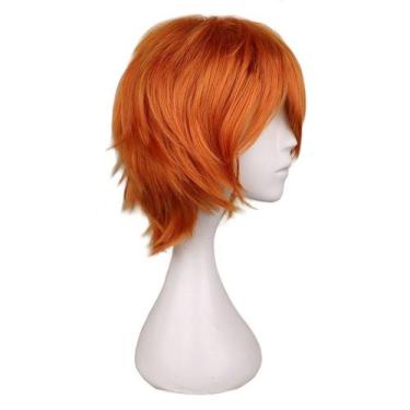 Imagem de Peruca Cosplay branqueia o cabelo sintético Kurosakis Ichigos 30cm - y
