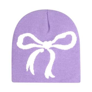 Imagem de Gorro Unissex Quente De Lã Estampado Estilo Y2K, Acessório Hip Hop - N