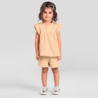 Imagem de Conjunto infantil menina com estampa floral Mundi-Feminino