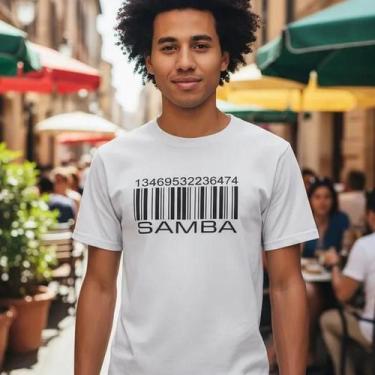 Imagem de Camiseta Masculina Estampa Samba Pagode Código Algodão Confortável Man