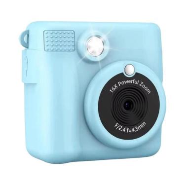 Imagem de Câmera Instantânea Portátil Para Crianças Com Vídeo HD 1080P, 3 Rolos 