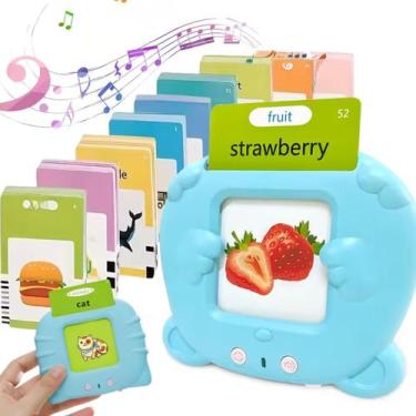 Imagem de Brinquedo Educativo Bilíngue com 112 Cartões Sonoros Cor:Azul - arts, 