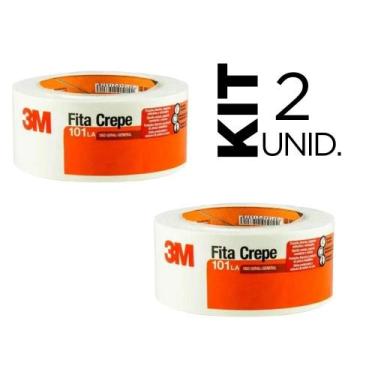 Imagem de Fita Crepe Uso Geral Pintura 3M Larga Forte 48x50 - 2 rolos