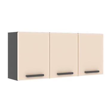 Imagem de Armário Aéreo De Cozinha Em Aço 3 Portas Estilo Bertolini