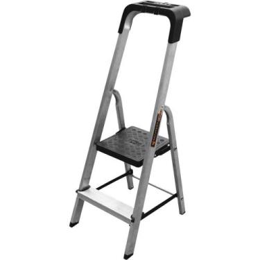 Imagem de Escada em Alumínio 2 Degraus, 150 kg, Esc0022 Botafogo OstenVonder