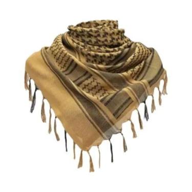 Imagem de Cachecol Tático Shemagh 43x43cm - Para Caça, Deserto e Uso Diário, Are