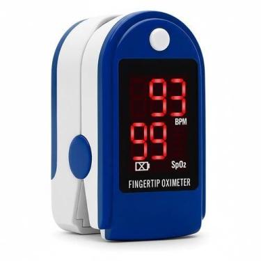 Imagem de Oxímetro de Dedo Portátil LED Azul Medidor de Saturação - Lifting