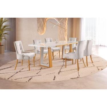 Imagem de Sala de Jantar Moderna 6 Cadeira - Majestic - Requinte Salas