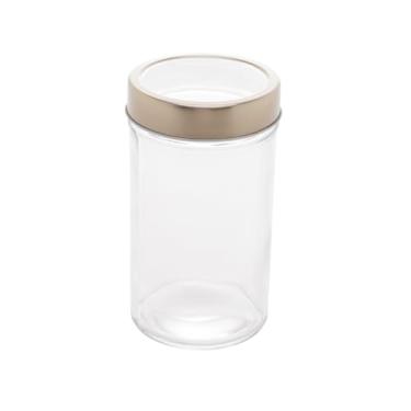 Imagem de LYOR - Pote de Vidro com Tampa em Metal e Acrílico Gastro Dourada 580m