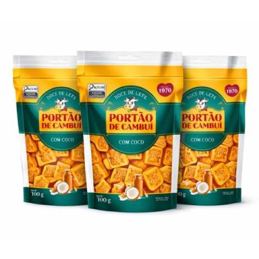 Imagem de Kit 3 Doce de Leite com Coco PORTÃO DO CAMBUÍ Pouch 200g