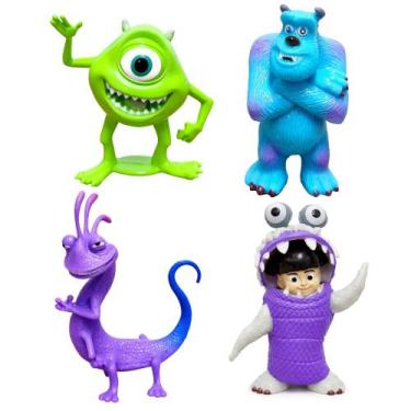 Imagem de Coleção com 4 Mini Bonecos Monstros S.A. Mike Sulley Randall Boo Origi