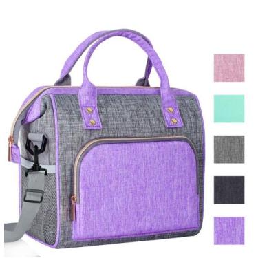 Imagem de Bolsa Térmica para Almuerzo IDEATECH para Mujer Morada Capacidad 12L