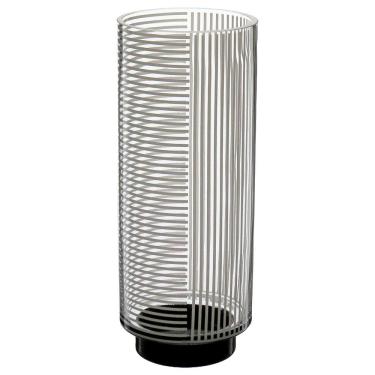 Imagem de VASO DECORATIVO ENFEITE PLANTA LISTRAS VIDRO 25x10x10cm TRANSPARENTE