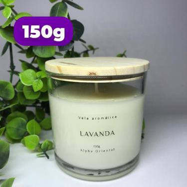 Imagem de Vela Aromática Artesanal Premium 150g com Cera de Coco Vegetal Cristais Naturais Tampa...