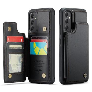 Imagem de Capa Carteira Wefor para Samsung Galaxy A34 com RFID e Suporte