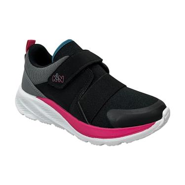 Imagem de Tênis Klin Flow Infantil 387005 Preto/Pink-Unissex