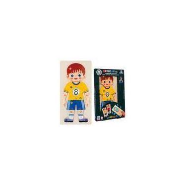 Imagem de Brinquedo Didático Profissões Educa Play Puzzle De Madeira Para Montar