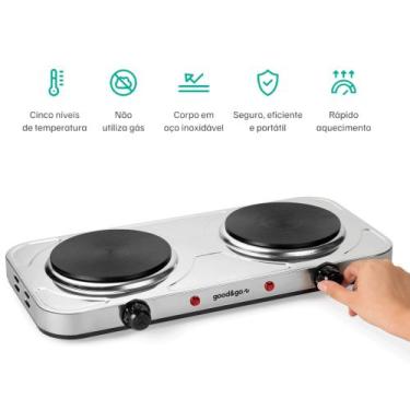 Imagem de Fogão elétrico portátil 2000w 220v - Good&go