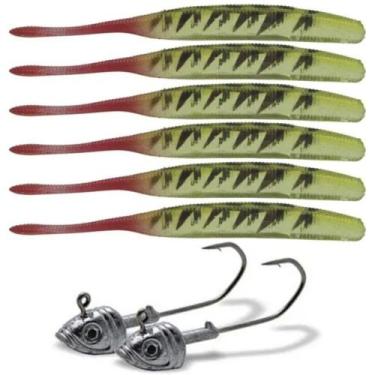 Imagem de Isca Soft Bait Maruri W182 6 Unid + 2 Anzol Jig Head, W182 cor 10